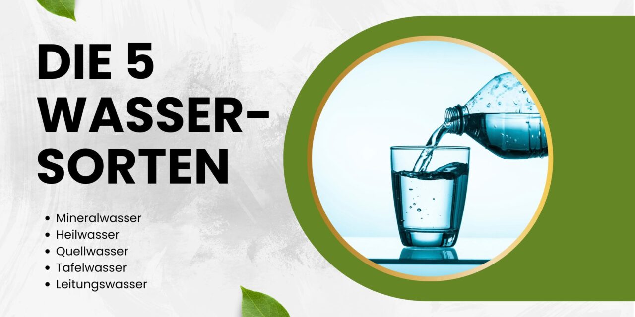 Heilwasser, Mineralwasser, Quellwasser, Tafelwasser und Leitungswasser